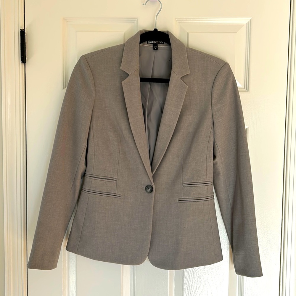 Express gray blazer